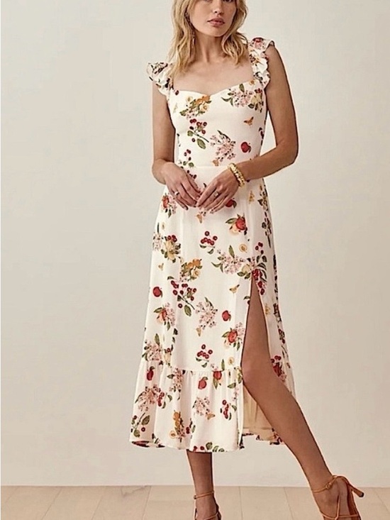 Reformation Dresses & Skirts - Reformation Bondi Midi Georgette Floral Dress